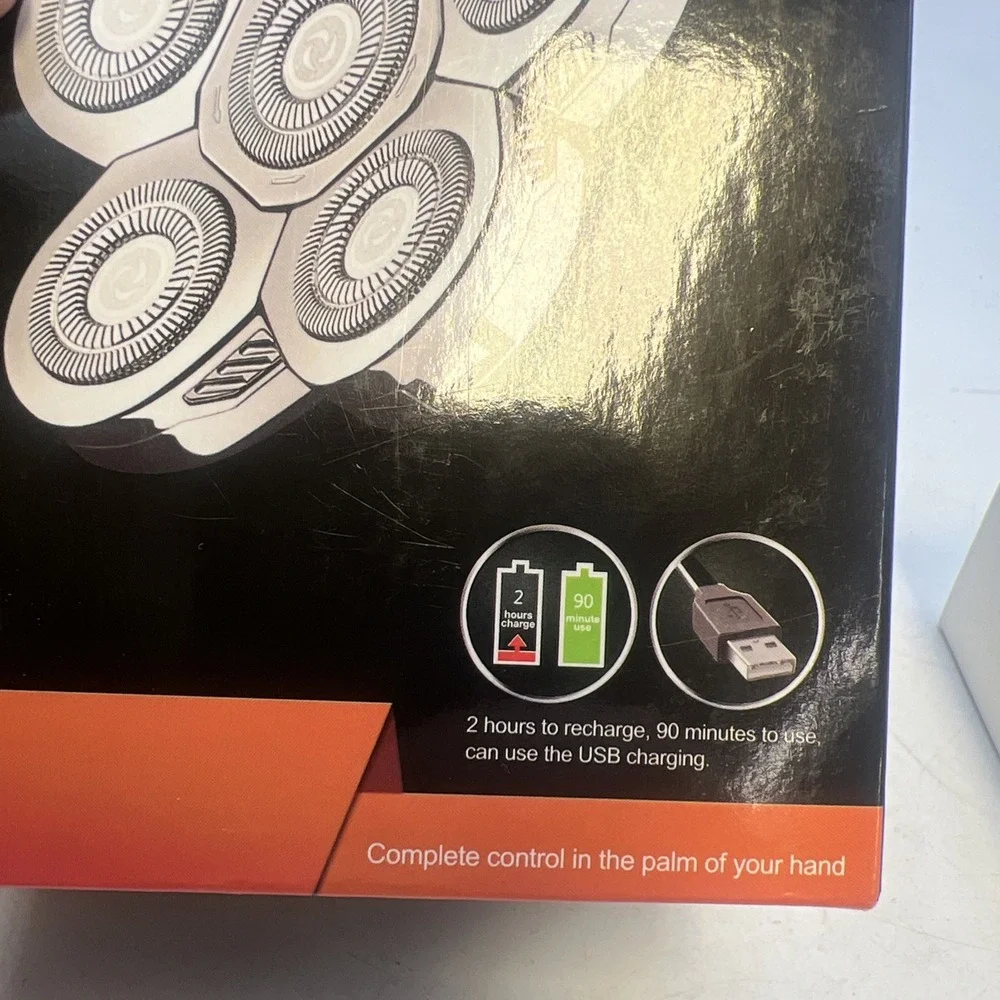 Roziapro 360 Electric Shaver With 2 New Head Blades Replacement